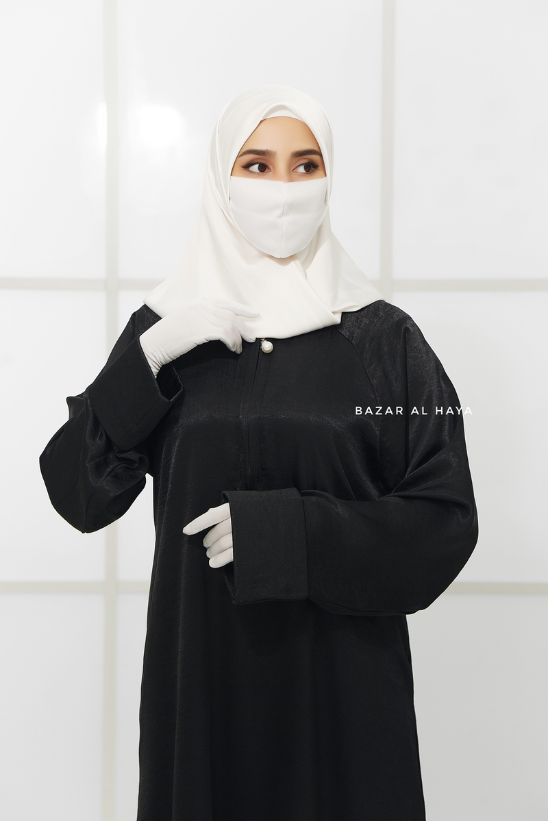 Nafisa Abaya - Soft Related Fit - Textured Satin