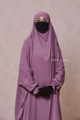 Hoor Dusty Rose - Two Piece Jilbab With Skirt- Long & Loose