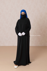 Black Salam Abaya - Comfy & Flowy - Silk Crepe