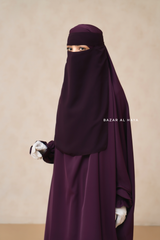 Purple Single Layer Niqab - Extremely Breathable - Large