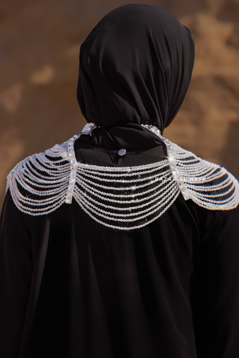 Beautiful Embellished Crystal Necklace - Costume Shoulder Jewelry