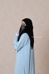 Baby Blue Salam Abaya - Loose & Wide In Nidha