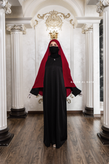 Madina Black Abaya - Soft Relaxed Fit - Mediumweight Silk Crepe