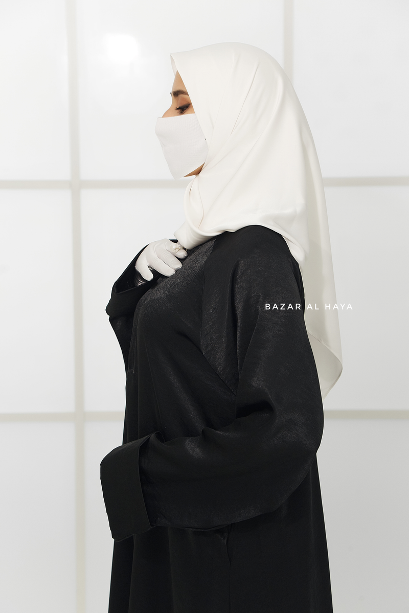 Nafisa Abaya - Soft Related Fit - Textured Satin