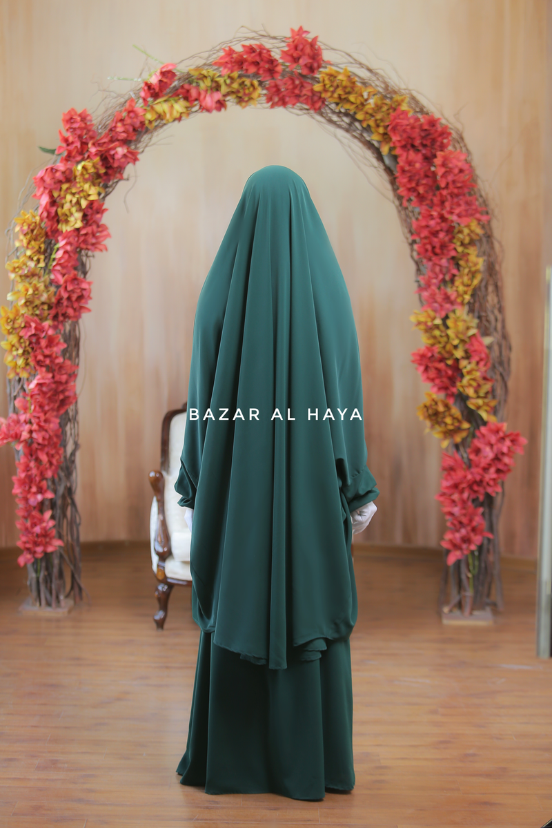 Emerald  Hoor - Two Piece Jilbab With Skirt Set- Nida