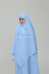 Baby Blue Salam Abaya & Mubarak Khimar Set - Nida