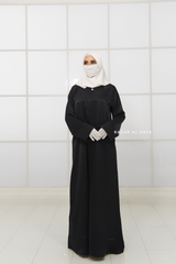 Nafisa Abaya - Soft Related Fit - Textured Satin