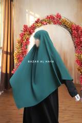 Emerald Mubarak Long Triangle Diamond Khimar - Nidha Extra Long