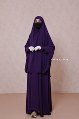 Yasmin Two Piece Jilbab With Dress & Khimar - Light Soft Breathable Flowy