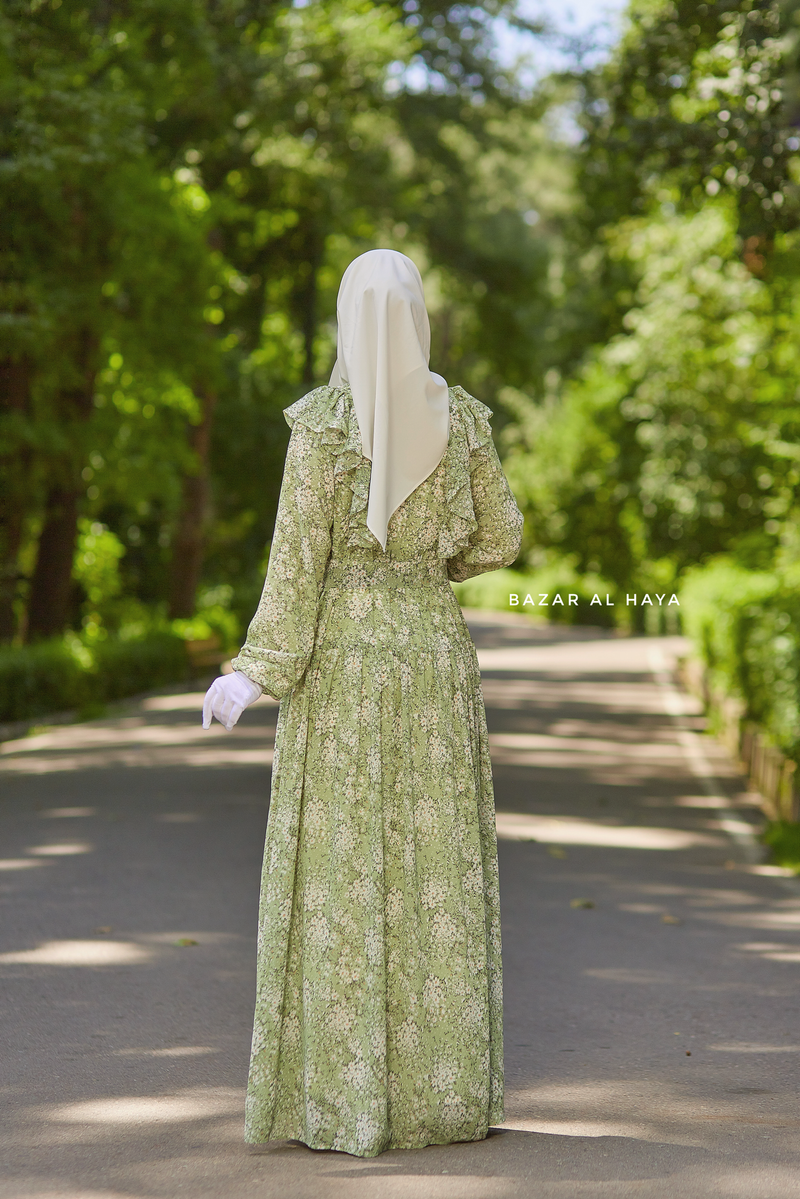 Floral best sale abaya dress