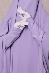 Lilac Yasmin Two Piece Jilbab With Dress & Khimar - Loose Style & Light Soft Breathable