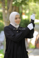 Layla Black Abaya Dress 100% Cotton Summer Relaxed Fit Dress With Pockets
