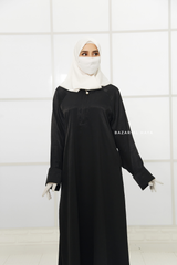 Nafisa Abaya - Soft Related Fit - Textured Satin