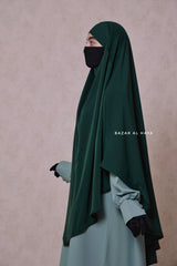 Emerald Mubarak Long Triangle Diamond Khimar - Nidha Extra Long