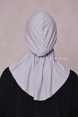 Silver Neck Cover Underscarf In Cotton - Soft Undercap Bonnet