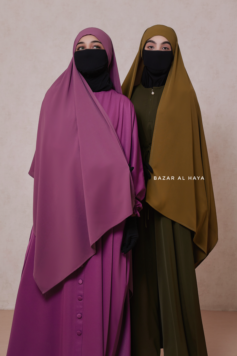 Tie Back Scarf & Khimar - Long Rectangle Shape - Style & More