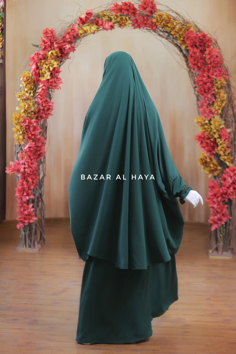 Emerald  Hoor - Two Piece Jilbab With Skirt Set- Nida