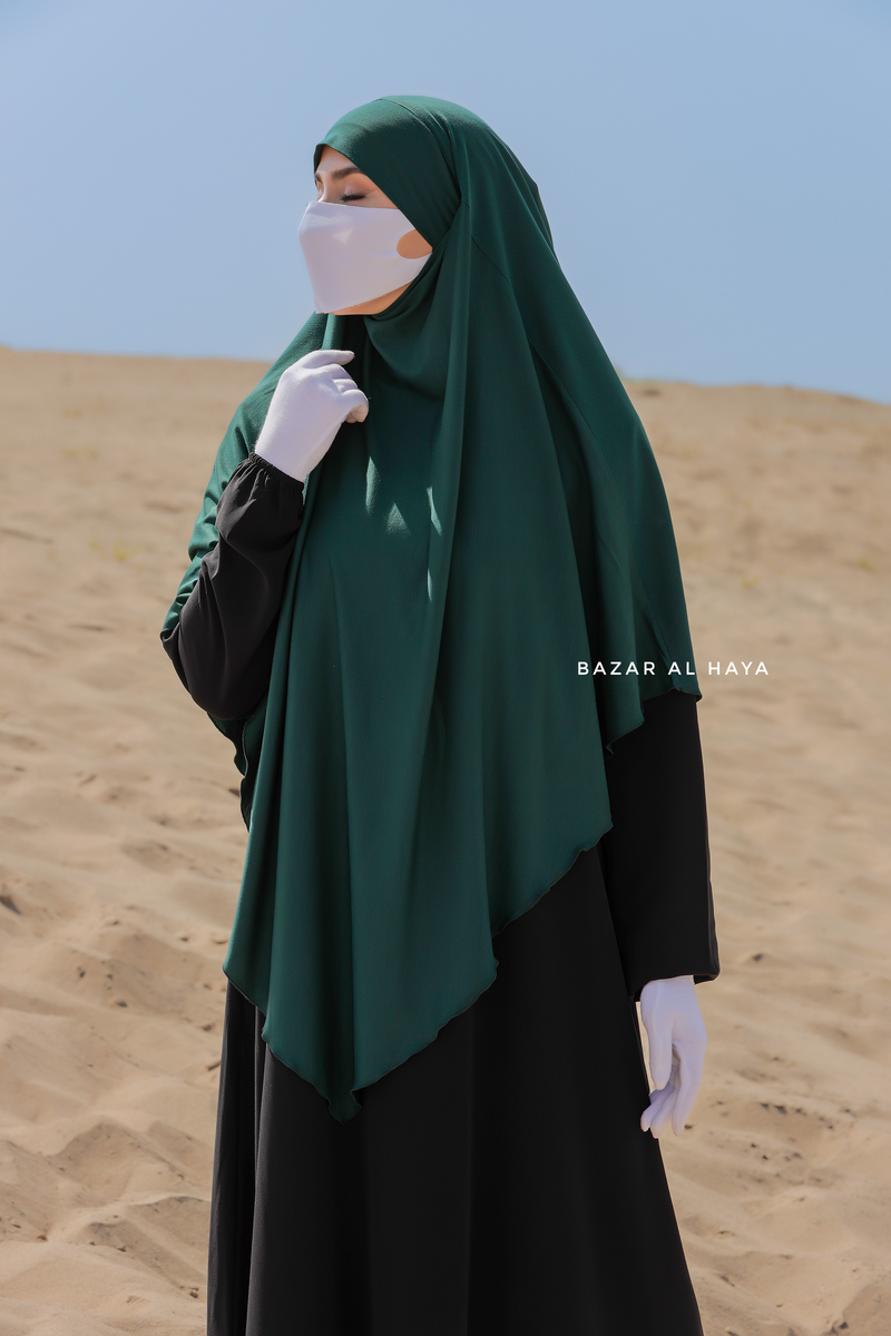 Emarald Eliza Long Triangle Diamond Khimar - Soft Cotton