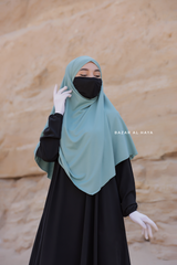 Mint Eliza Diamond Khimar - Stretch Cotton - Medium