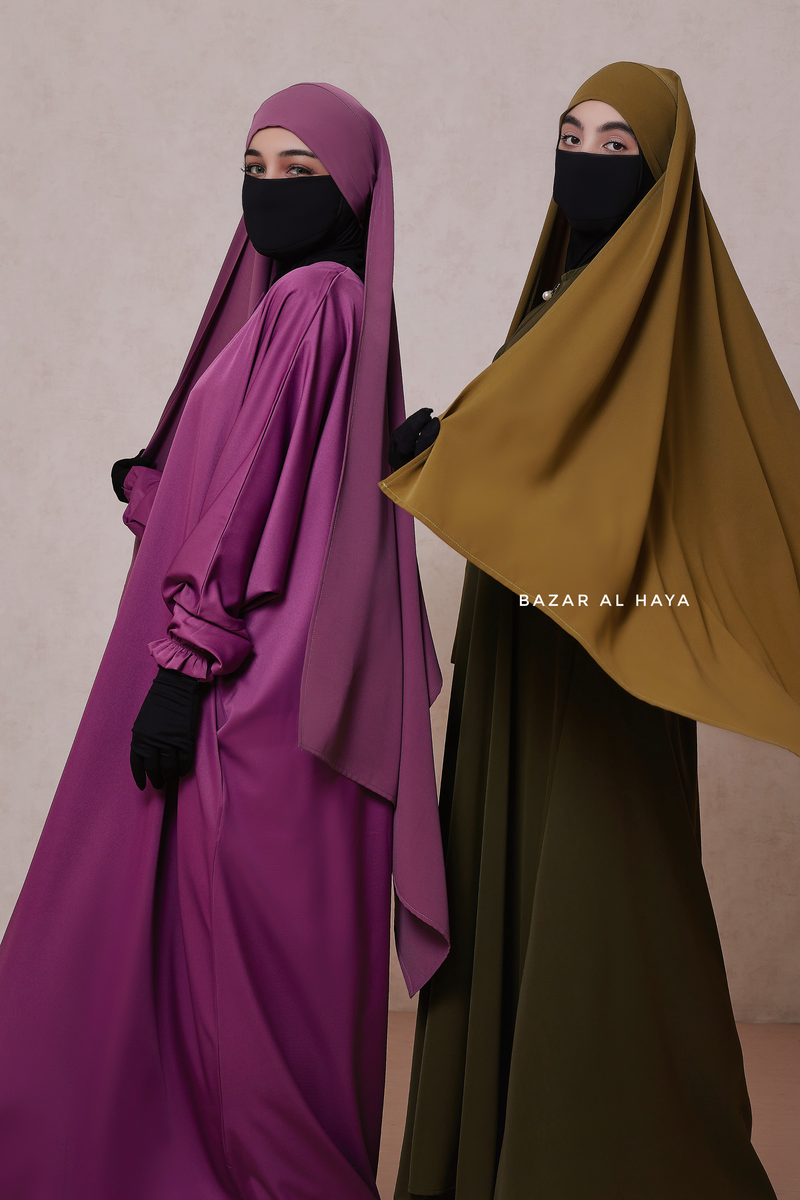 Tie Back Scarf & Khimar - Long Rectangle Shape - Style & More