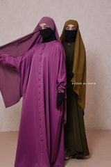 Tie Back Scarf & Khimar - Long Rectangle Shape - Style & More