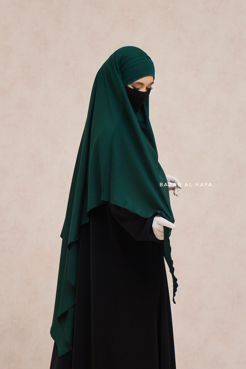 Emarald Eliza Long Triangle Diamond Khimar - Soft Cotton