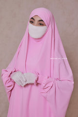 Baby Pink Hoor - Two Piece Jilbab With Skirt- Long & Loose