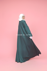 Eliza Emerald Cotton Super Soft & Breathable Abaya Dress - Cozy