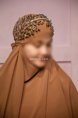 Beautiful Diadema Tiara Rose Gold Diamond Headband - Handmade