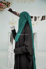 Emerald Two Layer Flap Niqab - Wide & Super Breathable Veil