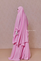 Baby Pink Hoor - Two Piece Jilbab With Skirt- Long & Loose