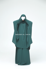 Emerald  Hoor - Two Piece Jilbab With Skirt Set- Nida