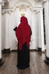 Madina Black Abaya - Soft Relaxed Fit - Mediumweight Silk Crepe