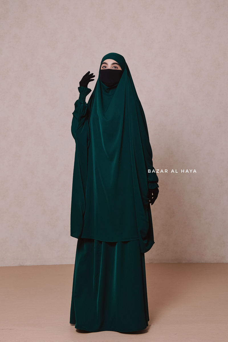 Emerald  Hoor - Two Piece Jilbab With Skirt Set- Nida