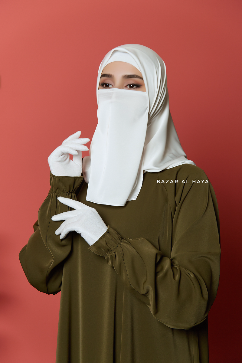 Salam Olive Abaya - Flowy & Relaxed Fit