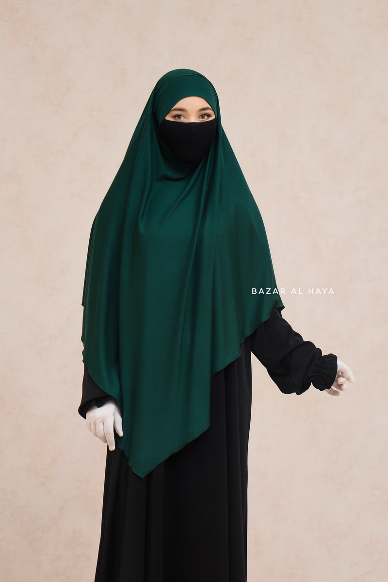 Emarald Eliza Long Triangle Diamond Khimar - Soft Cotton