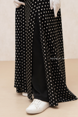 Black & Daisy Basimah Classic Design Warm Abaya Coat - Premium Wool