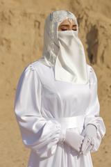 Bridal Gown Nafisa Silk Abaya Dress For Walima & Wedding & Nikkah