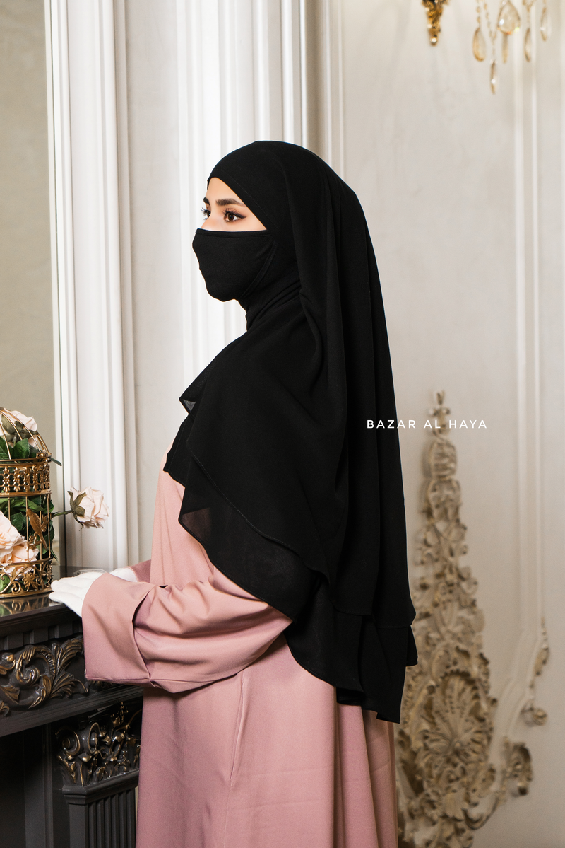 Madina Dusty Rose Abaya - Soft Relaxed Fit - Mediumweight Silk Crepe