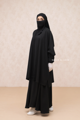 Black Taima Warm Cardigan - Comfy Oversized- Premium Acrylic Cashmere