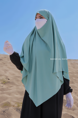 Mint Eliza Long Triangle Diamond Khimar - Soft Cotton