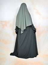 Olive Salam Abaya - Flowy & Relaxed Fit