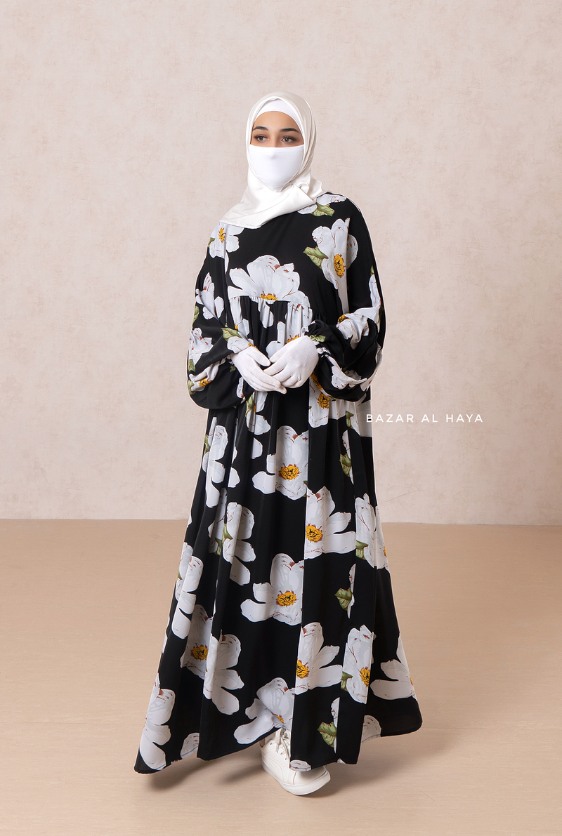 loose abaya dress Loose Fit Abaya Black