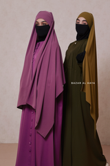 Tie Back Scarf & Khimar - Long Rectangle Shape - Style & More