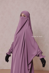 Hoor Dusty Rose - Two Piece Jilbab With Skirt- Long & Loose