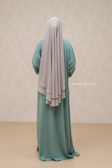 Eliza Mint Cotton Super Soft & Breathable Abaya Dress - Cozy