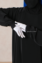 Black Salam Abaya - Comfy & Flowy - Silk Crepe