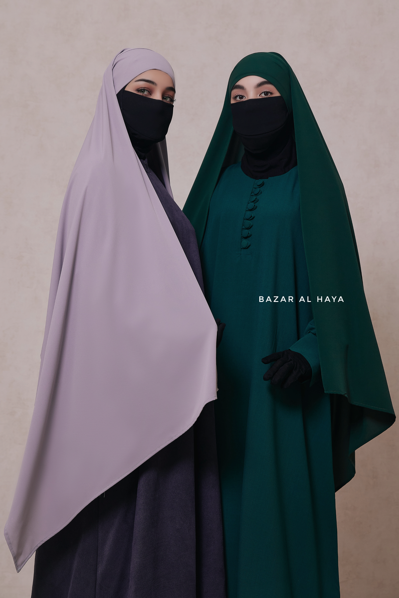 Tie Back Scarf & Khimar - Long Rectangle Shape - Style & More