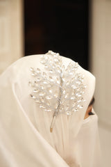 Gleaming Crystal Bridal Headband - Handmade