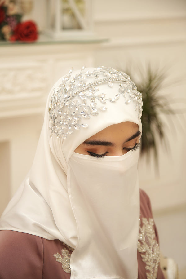 Charming Crystal Bridal Headband - Handmade